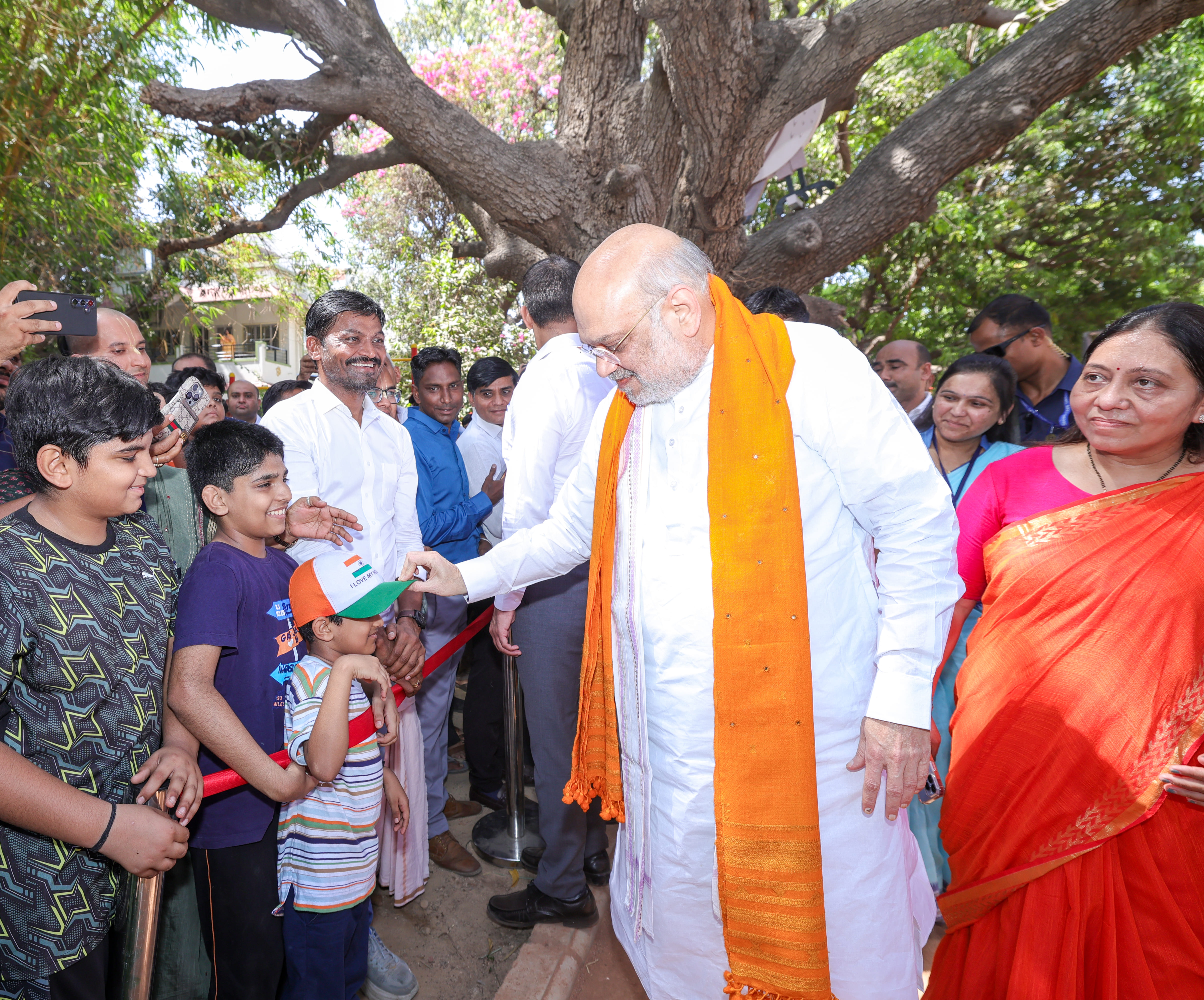 Union Home Minister and Minister of Cooperation Shri Amit Shah today inaugurated a newly constructed garden in Sector 1, built by the Gandhinagar Municipal Corporation, and inspected the newly constructed Sewage Treatment Plant in Kolvada &amp; planted tree.