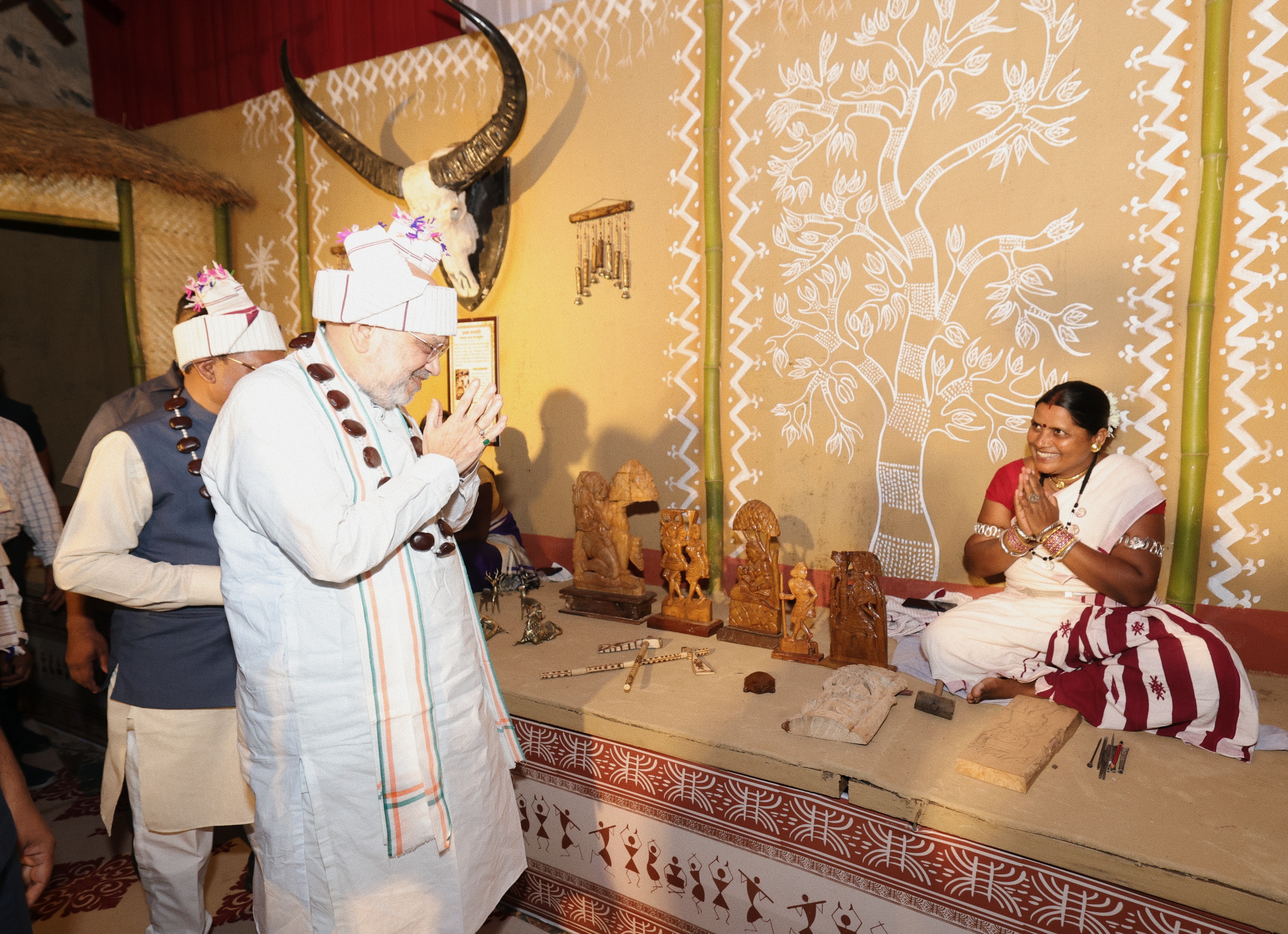Union Home Minsiter and Minister of Cooperation Shri Amit Shah attended cultural event 'Bastar Ke Sang' in Jagdalpur