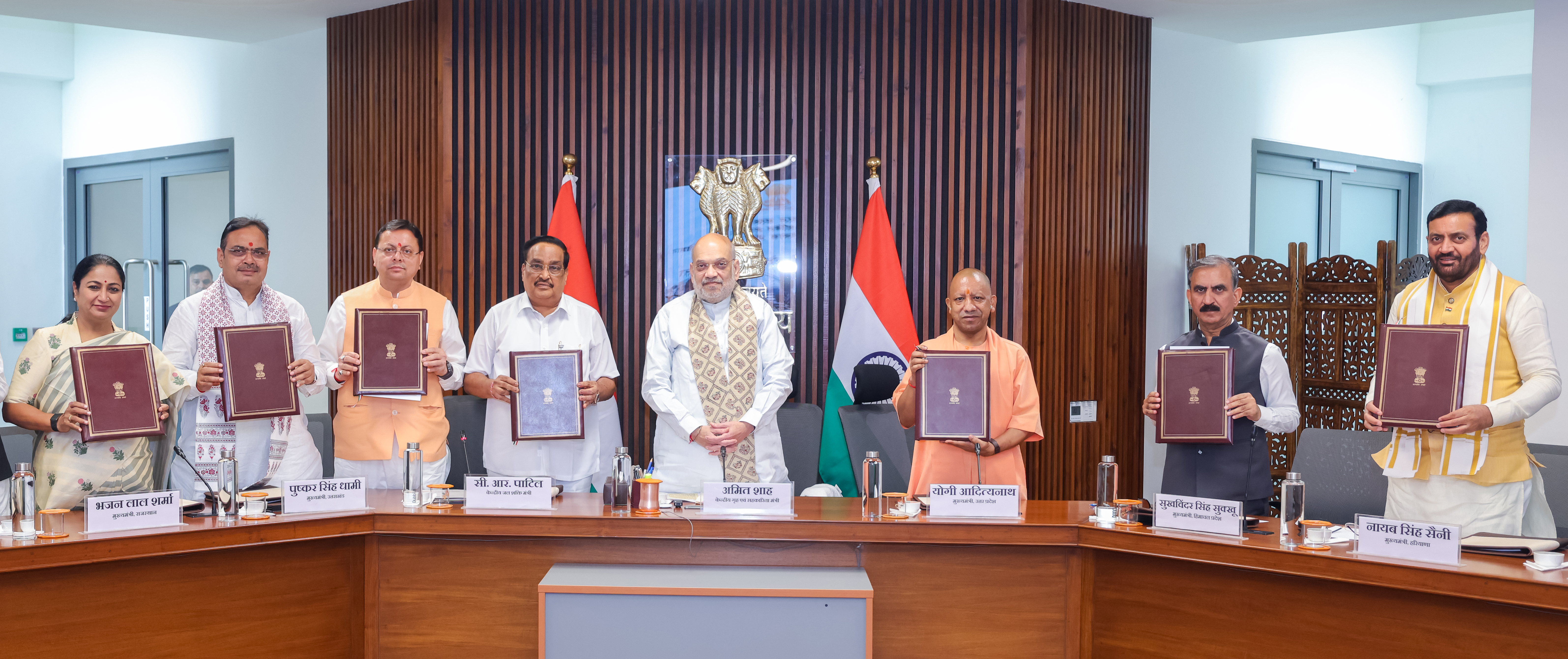 Union Home Minister and Minister of Cooperation Shri Amit Shah and Union Jal Shakti Minister Shri C. R. Patil, CMs of Uttar Pradesh, Uttarakhand, Himachal Pradesh, Rajasthan, Delhi and Haryana signed the Kishau Multipurpose Project agreement