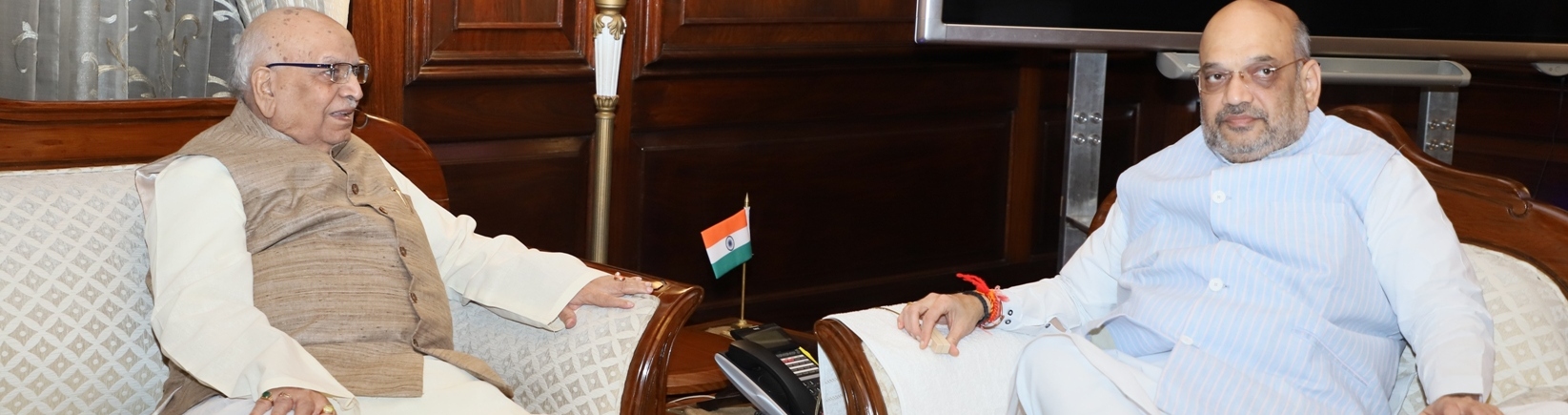 The Governor of Bihar Shri Lal ji Tandon calling on the Union Home Minister Shri Amit Shah in New Delhi o June 12 2019