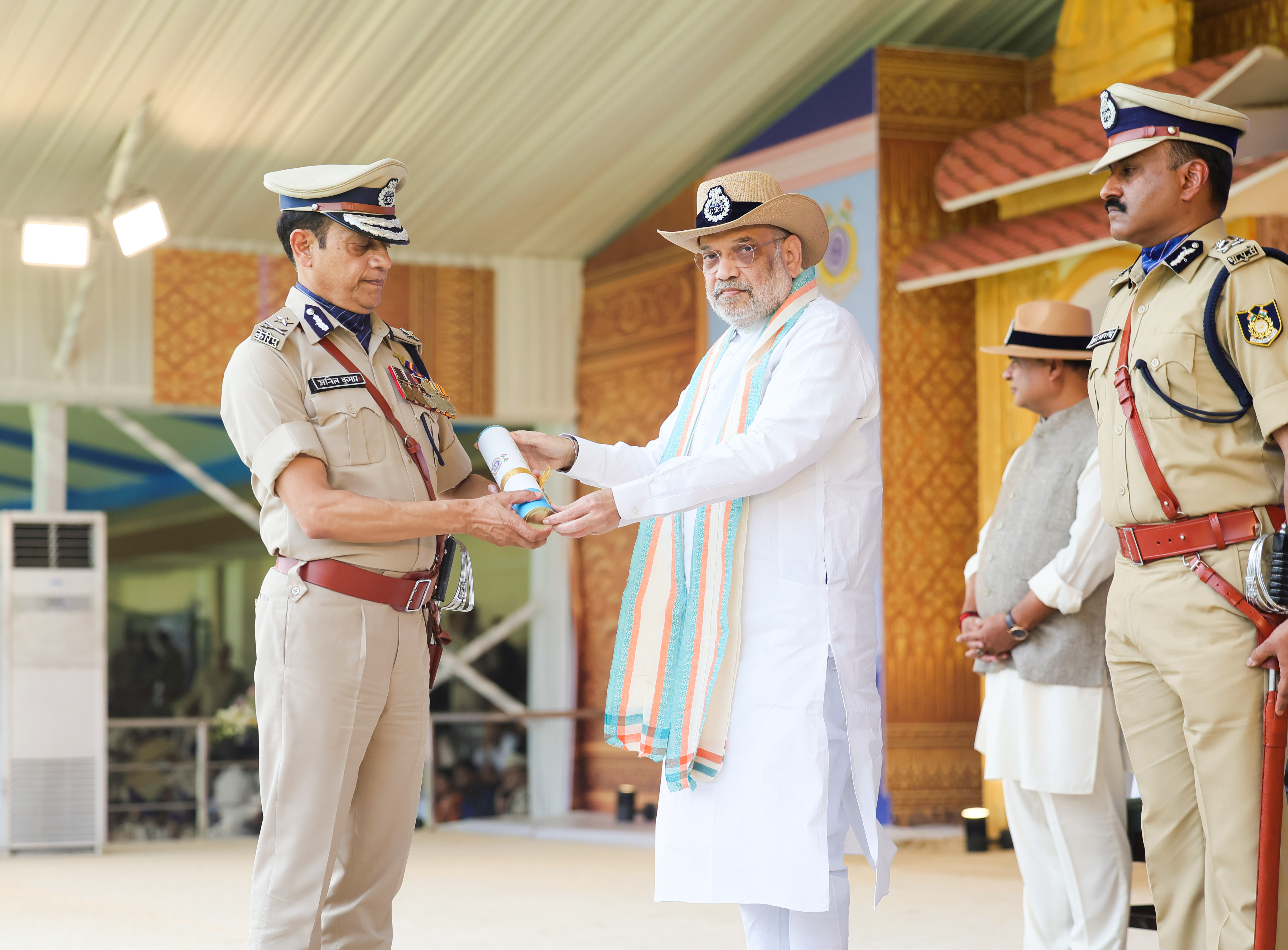 Union Home Minister and Minister of Cooperation, Shri Amit Shah attends the 87th Raising Day celebrations of CRPF in Guwahati, Assam