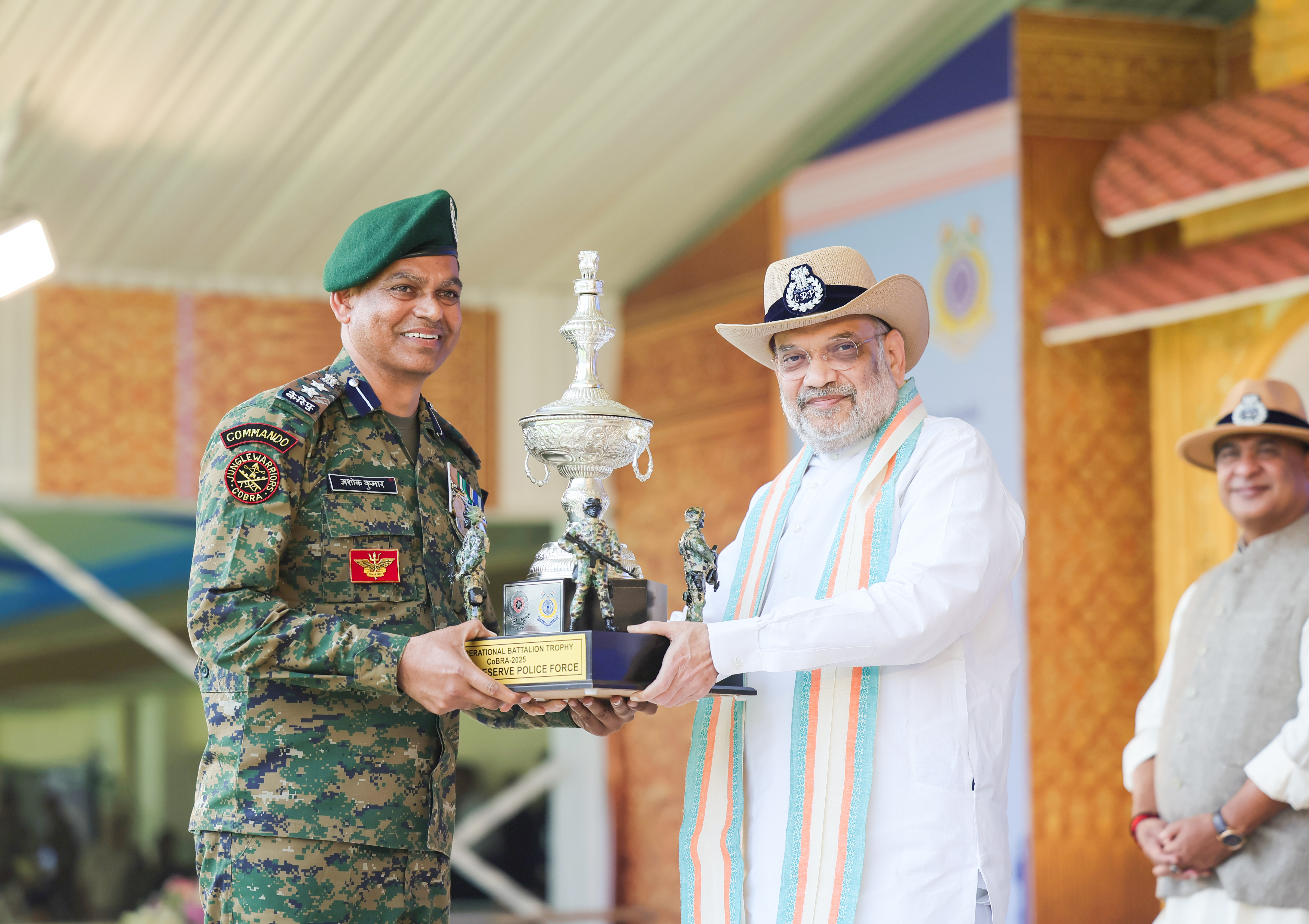Union Home Minister and Minister of Cooperation, Shri Amit Shah attends the 87th Raising Day celebrations of CRPF in Guwahati, Assam