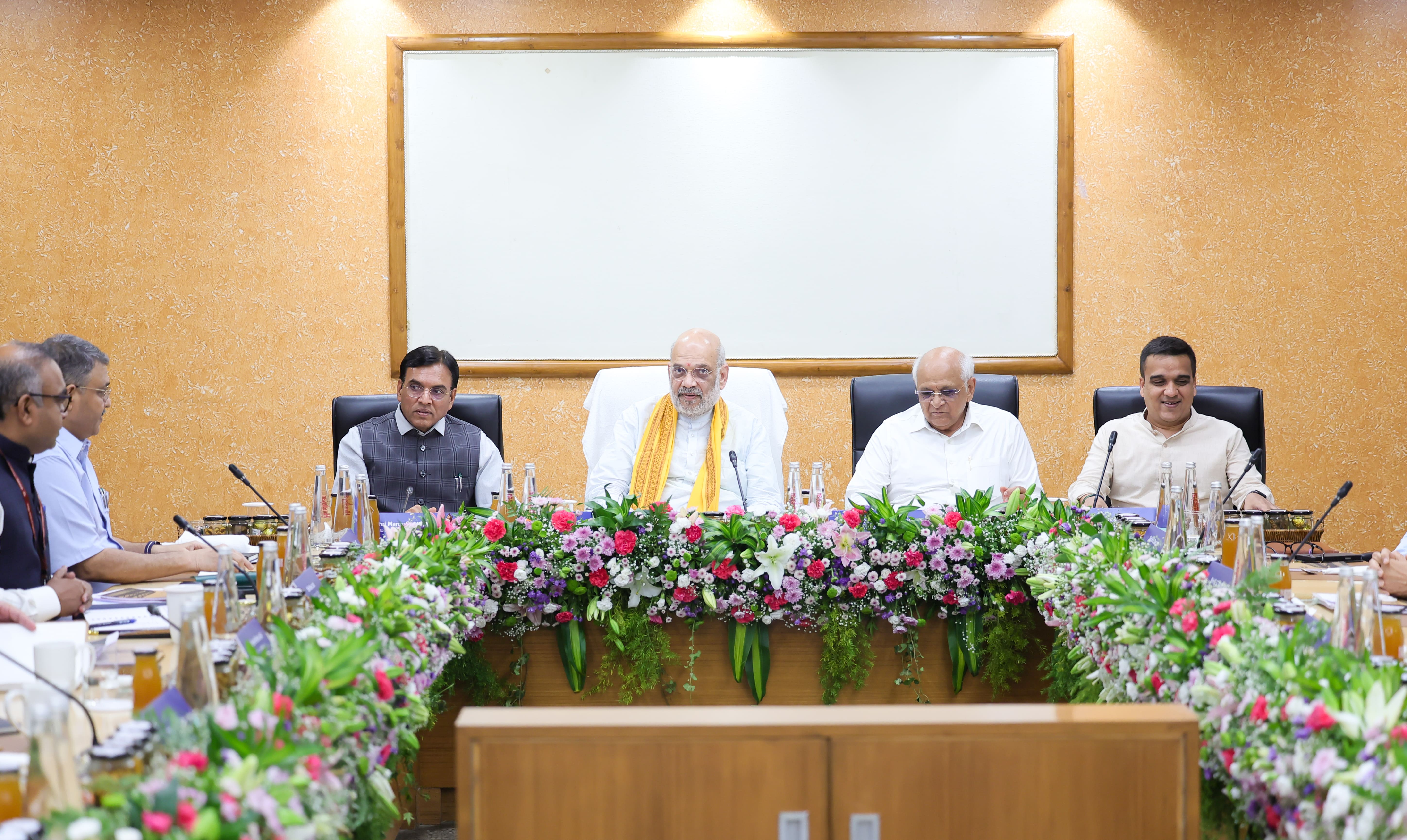 Union Home Minister and Minister of Cooperation Shri Amit Shah reviewed the progress of sports infrastructure and related projects during meetings held in Ahmedabad.