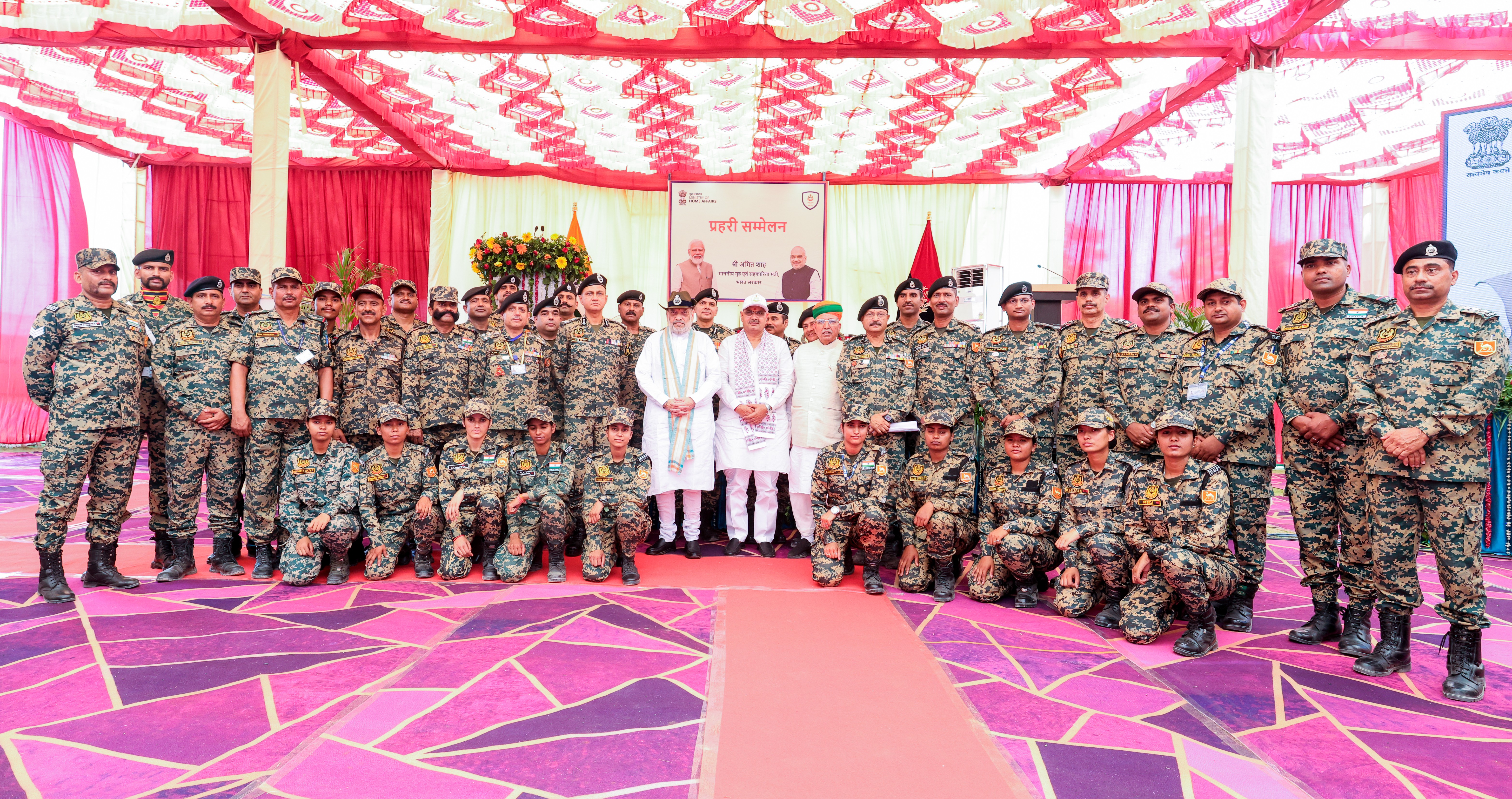 Union Home Minister and Minister of Cooperation Shri Amit Shah interacted with Border Security Force (BSF) at Sanchu Post in Bikaner, Rajasthan
