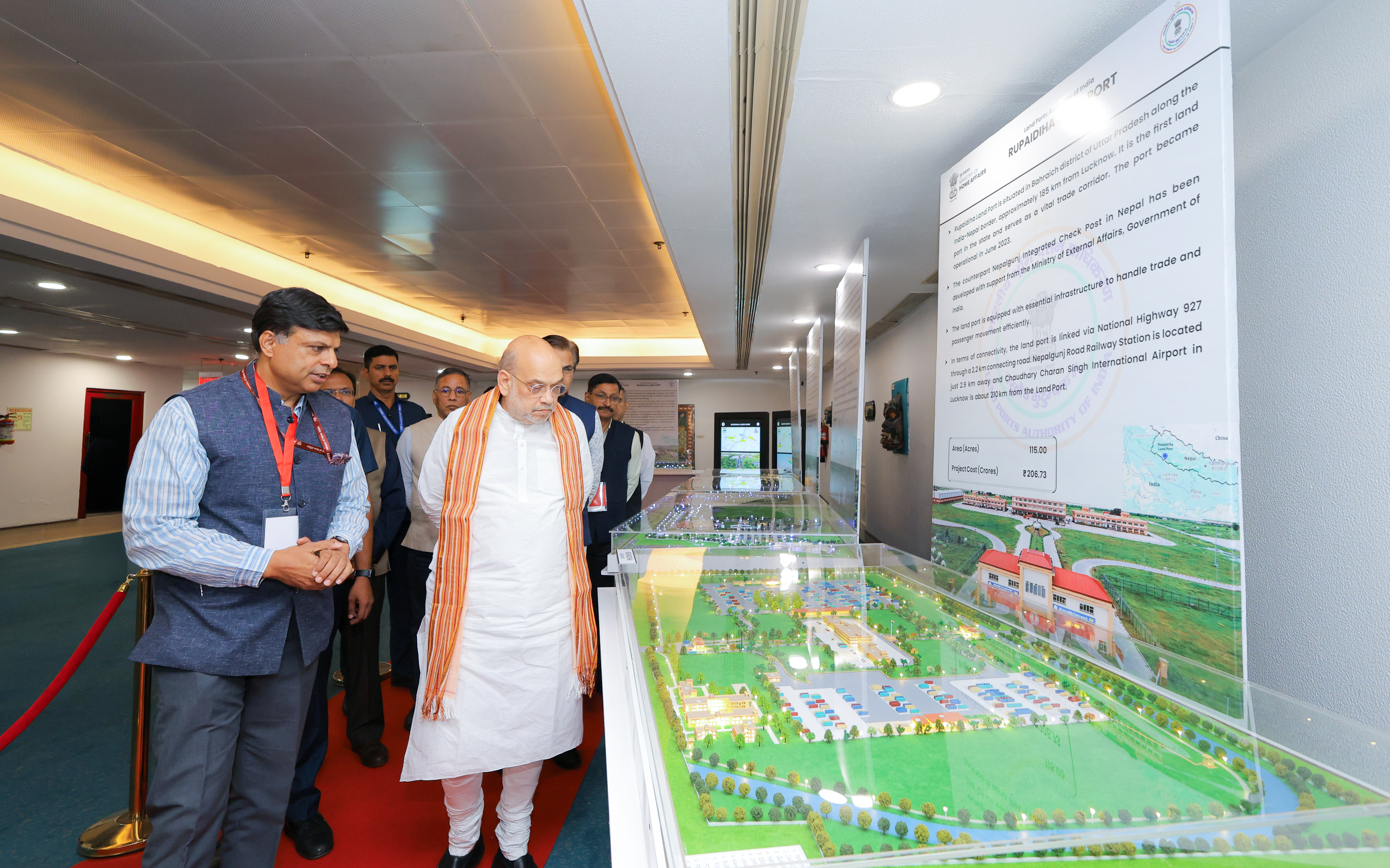 Union Home minister and Minister of Cooperation Shri Amit Shah today Inaugurated the state-of-the-art Land Port Management System in New Delhi