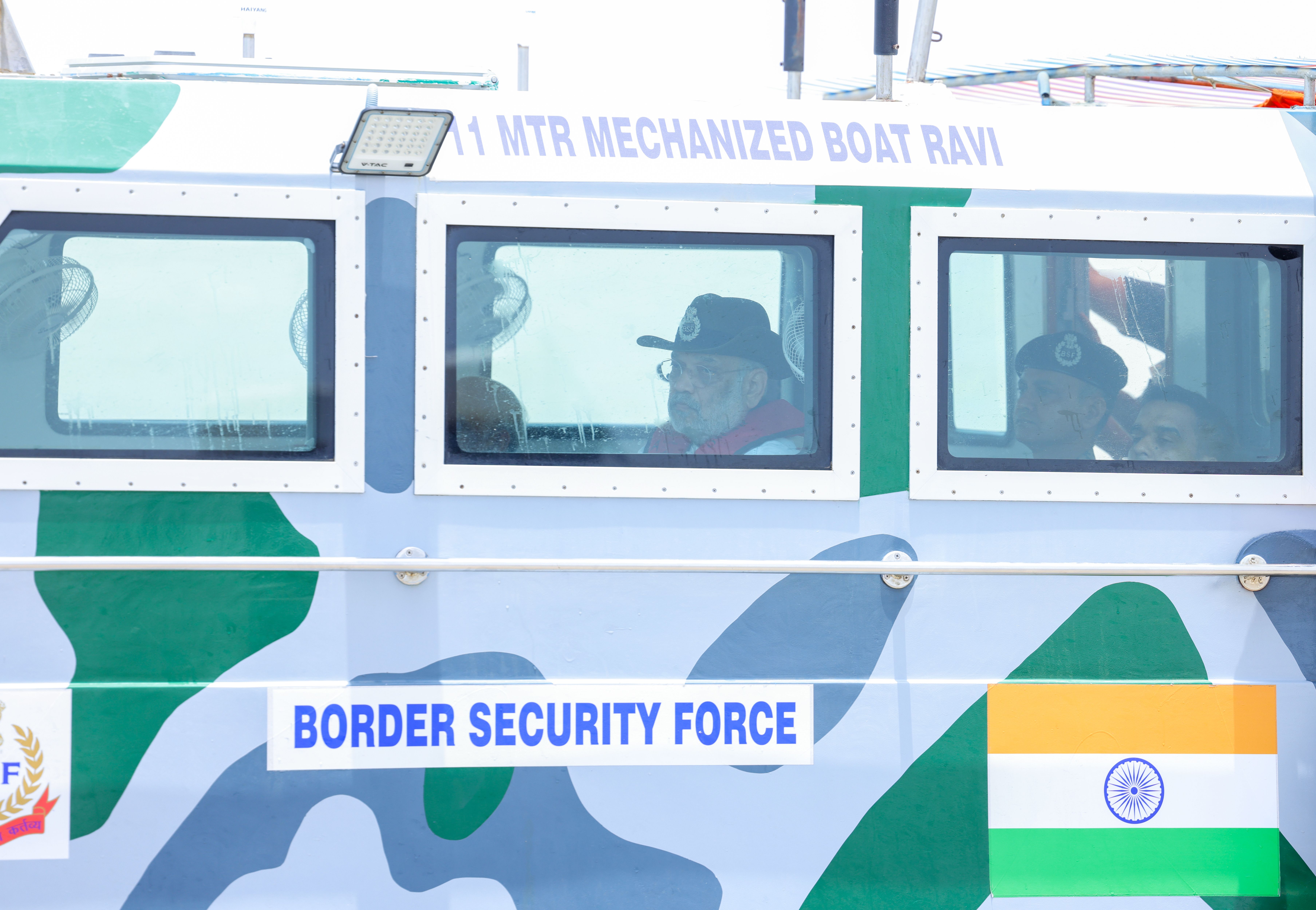 Union Home Minister and Minister of Cooperation Shri Amit Shah Visited the Sir Creek Area, along the India-Pakistan border, a strategically significant and sensitive zone in Gujarat.