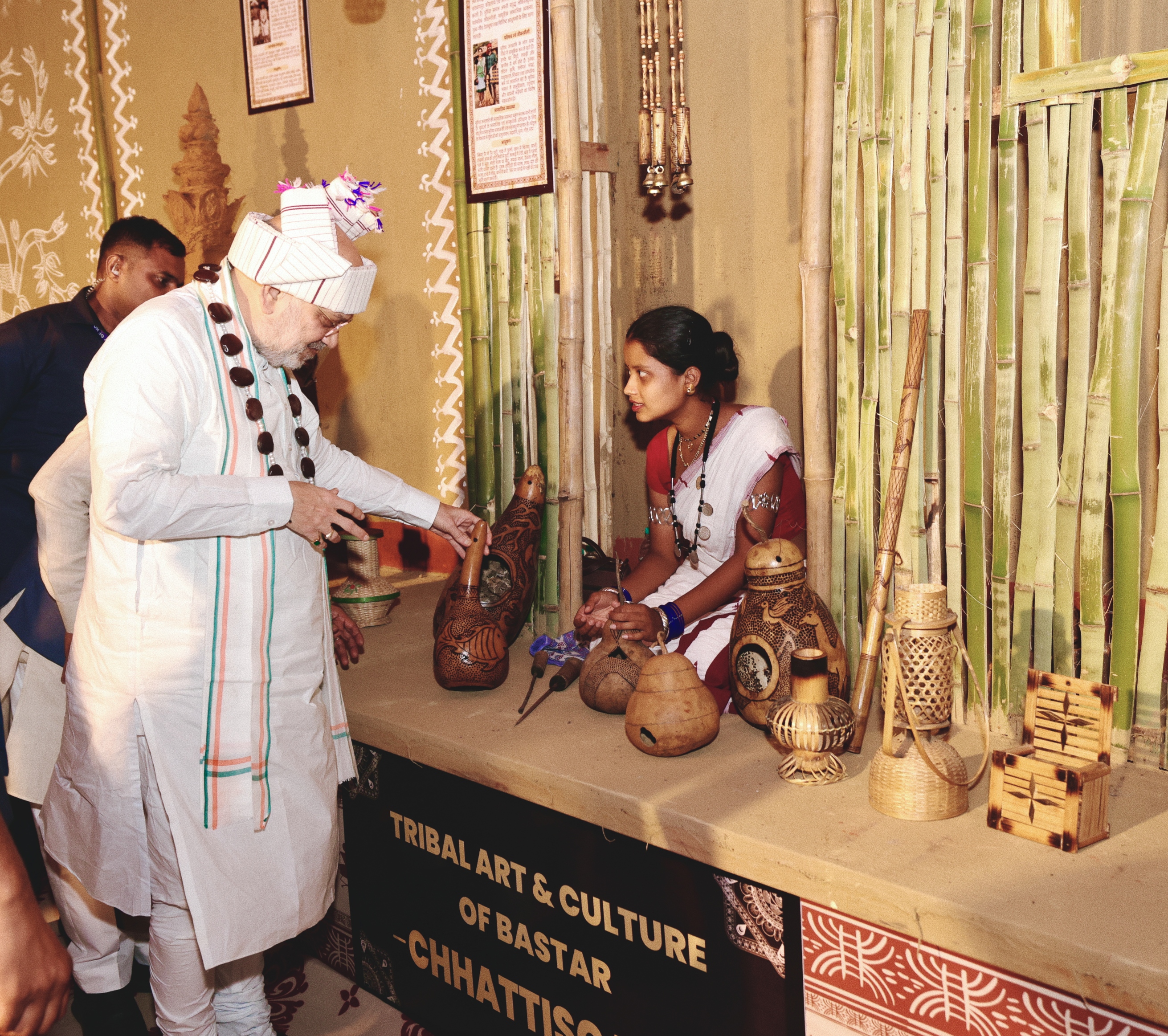 Union Home Minsiter and Minister of Cooperation Shri Amit Shah attended cultural event 'Bastar Ke Sang' in Jagdalpur