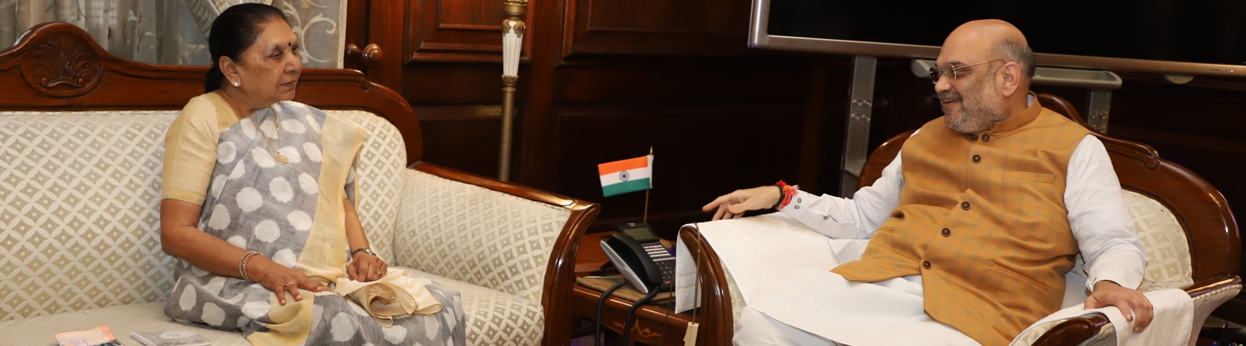 The Chief Minister of Tripura Shri Biplab Kumar Deb calling on Union Home Minister Shri Amit Shah in New Delhi on June 17, 2019.