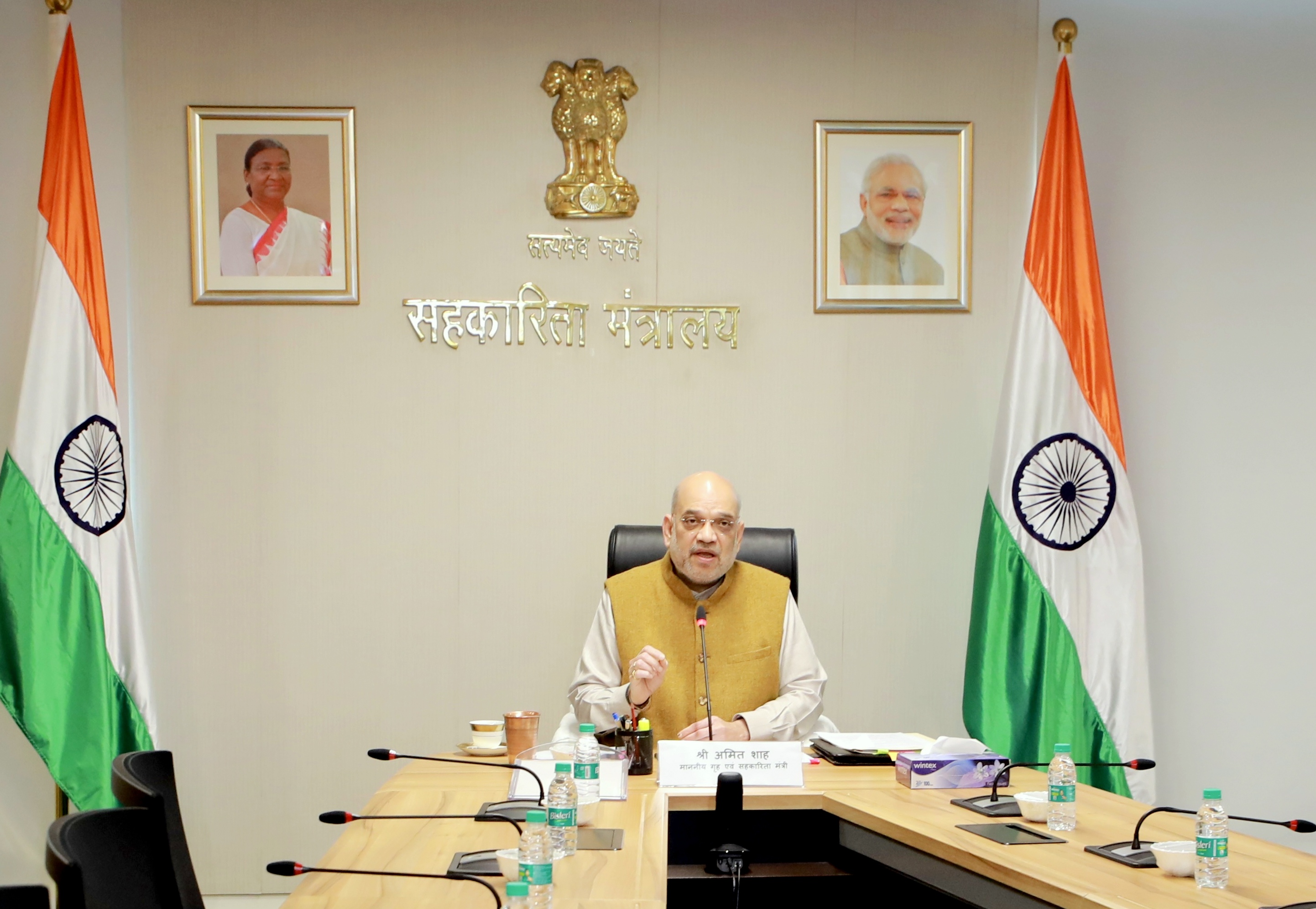 Union Home Minister and Minister of Cooperation, Shri Amit Shah, through video conferencing inaugurated SGML Eye Hospital built by ShriSwaminarayan Sansthan Vadtal in Ujjain, Madhya Pradesh