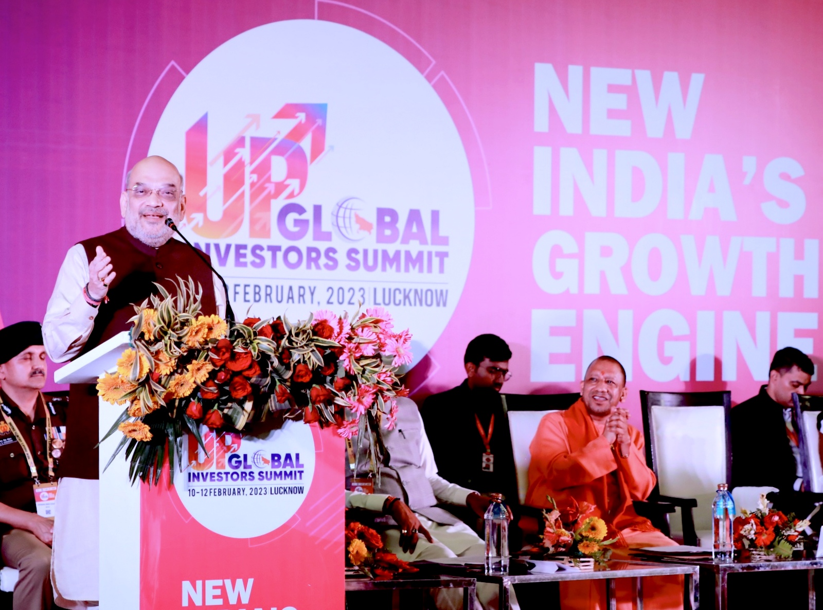 Union Home Minister and Minister of  Cooperation, Shri Amit Shah addressed the Global Investors Summit-2023’s session of “Strengthening of MSMEs and Cooperatives” as Chief Guest at  Lucknow, Uttar Pradesh