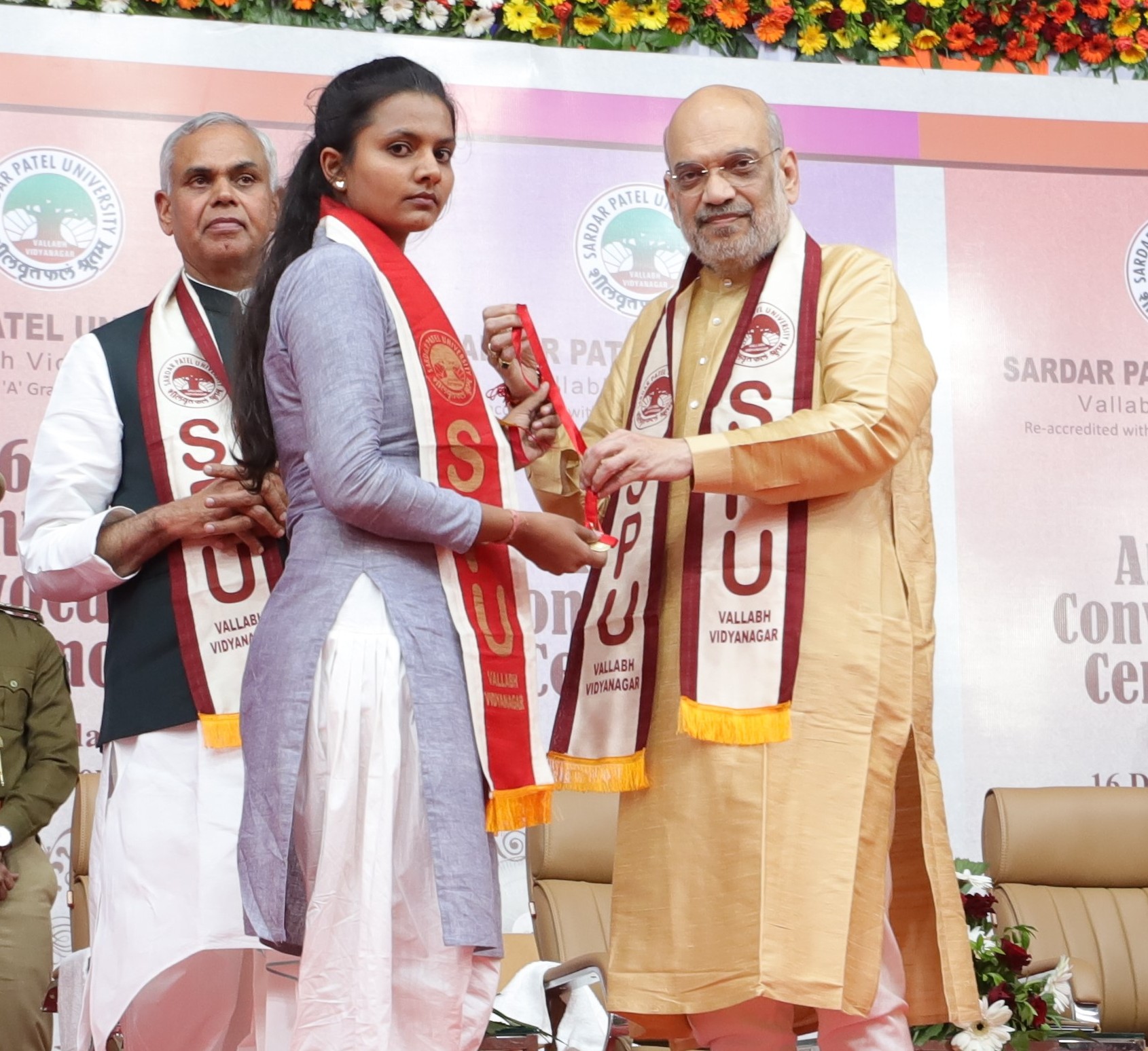 Shri Amit Shah addresses the 66th convocation ceremony of Sardar Patel University in Anand, Gujarat