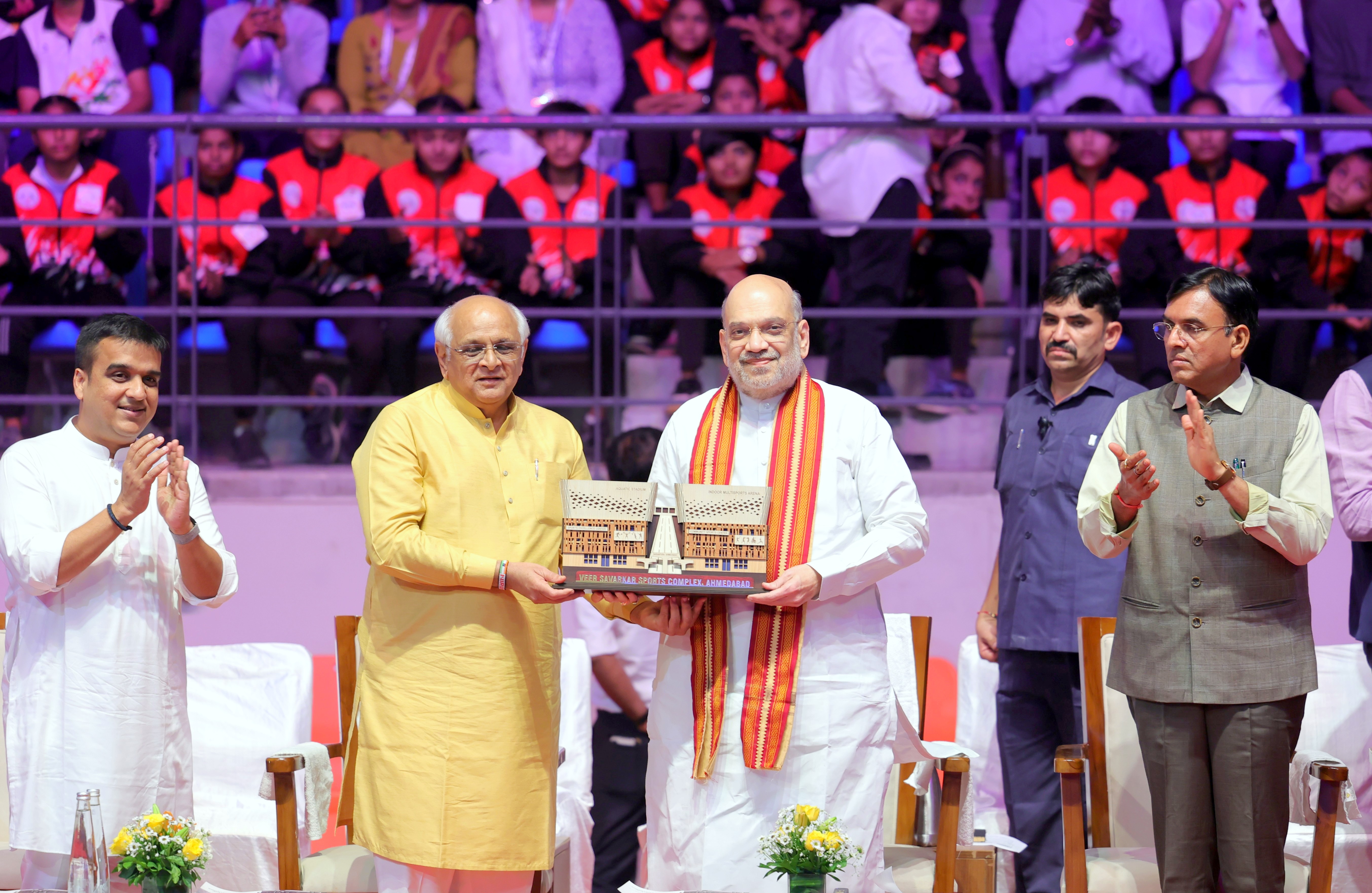 Shri Amit Shah inaugurates the Veer Savarkar Sports Complex in Naranpura, Ahmedabad, built at a cost of ₹825 crore ( 14 SEP 2025)
