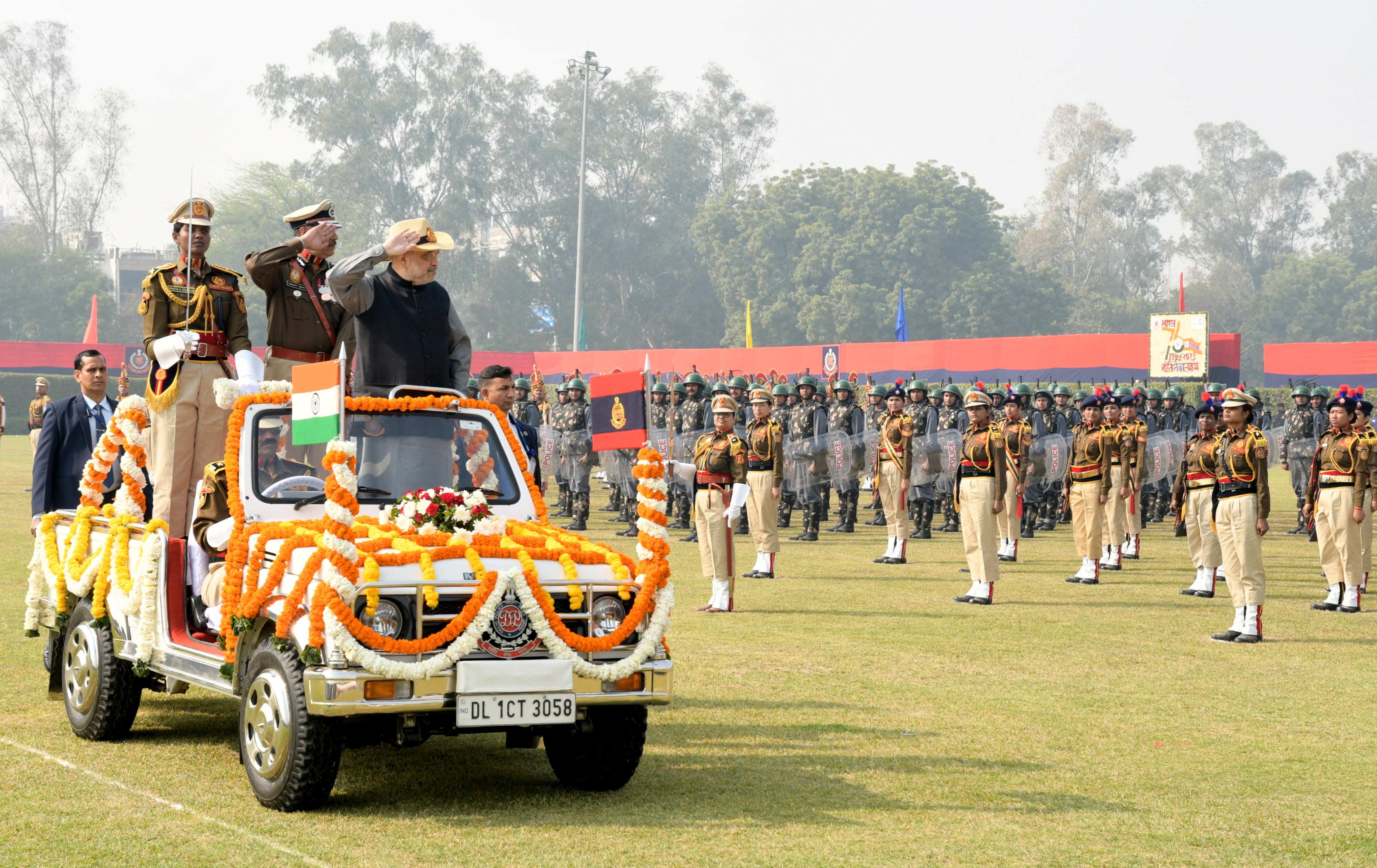 Union Home Minister and Minister of Cooperation, Shri Amit Shah attends the 76th Raising Day celebrations of Delhi Police as Chief Guest in New Delhi