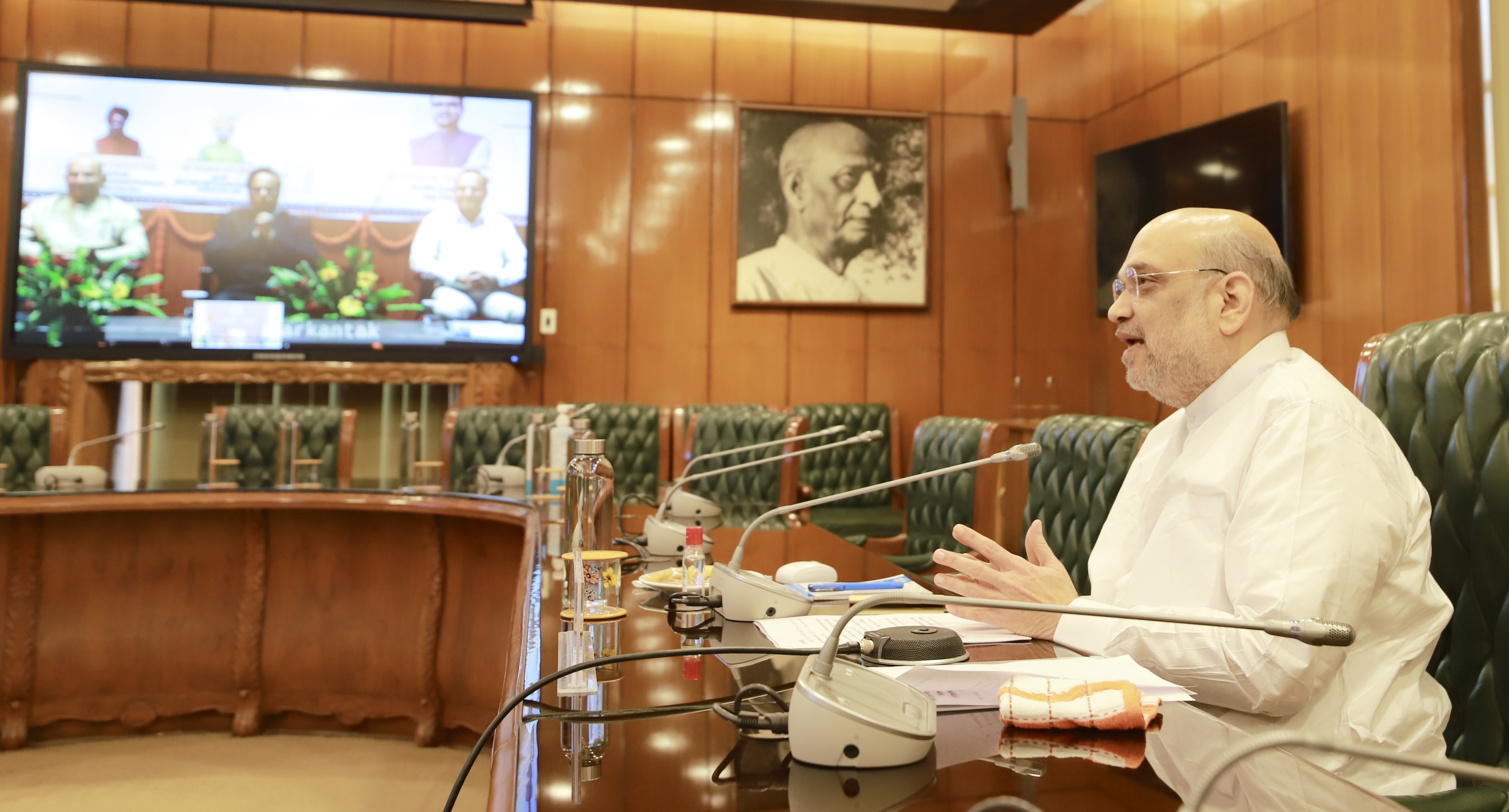 Shri Amit Shah  through video conferencing   inaugurated the newly constructed buildings of Indira Gandhi National Tribal University at Amarkantak, Madhya Pradesh