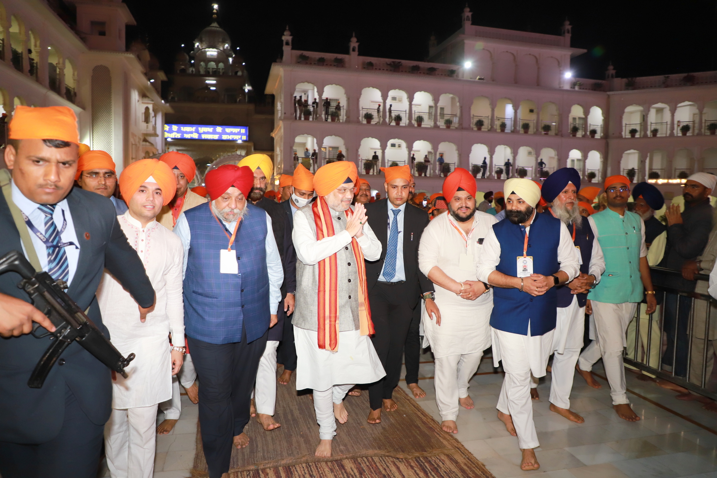 Union Home Minister and Minister of Cooperation Shri Amit Shah offered prayers at Shri Harimandir Ji Patna Sahib