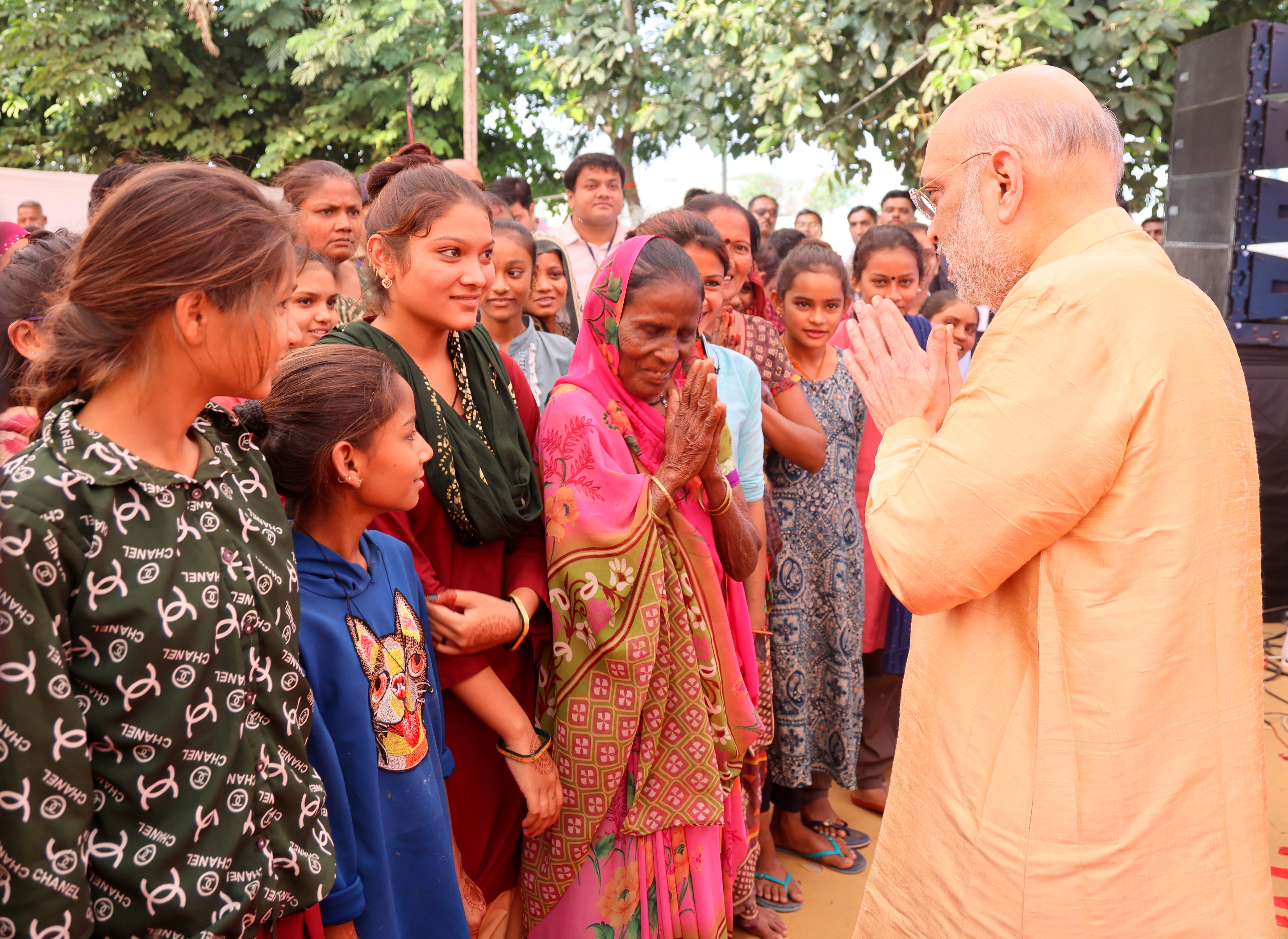 Shri Amit Shah addresses 'Viksit Bharat Sankalp Yatra' in Changodar, Ahmedabad