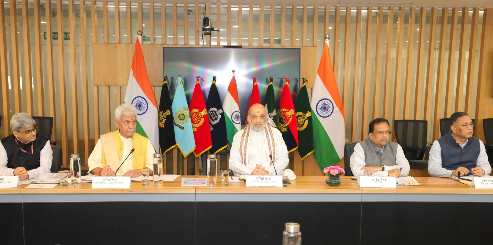 Shri Amit Shah, today chairs a high-level meeting in New Delhi to review the security situation in Jammu and Kashmir